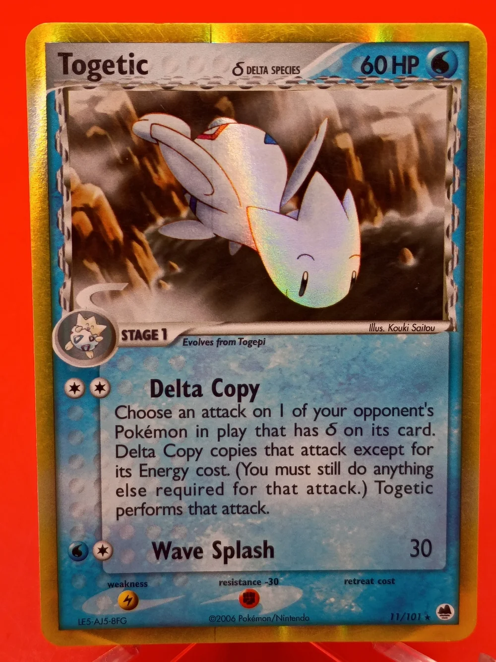 Togetic 11/101 EX Dragon Frontiers Delta Species Holo Near Mint Pokémon TCG